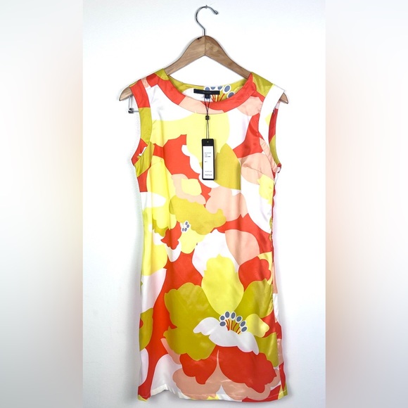 BCBG Max Sport Mod Sunshine Floral Print Sheath Shift Dress - Picture 14 of 15